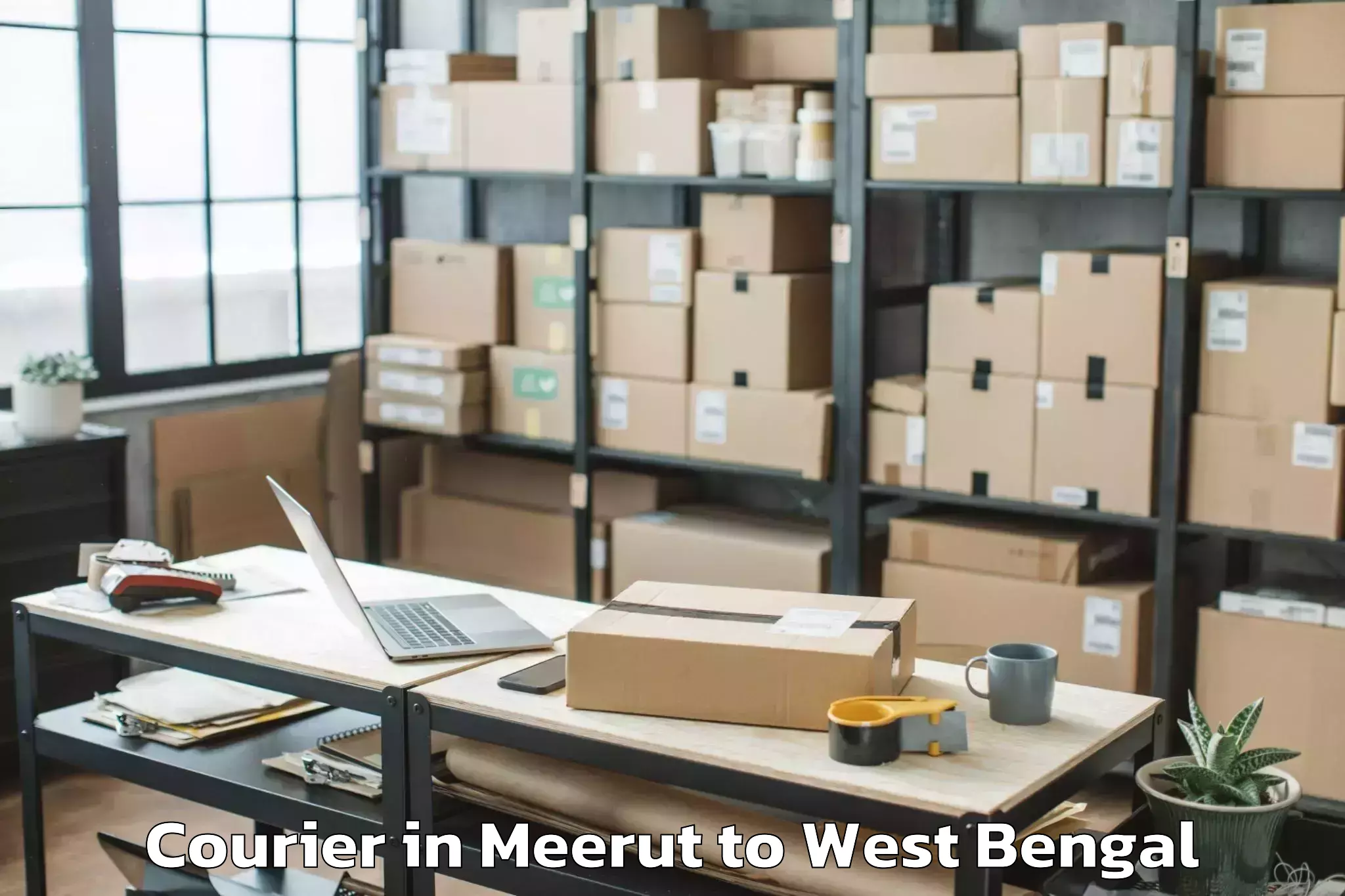 Affordable Meerut to Shantipur Courier